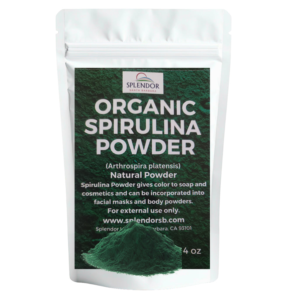 Spirulina Powder Soap Making Supplies Natural Colorant - Finely Ground Dye Pigment Powder (4 oz) for Handmade Soap, Cosmetics & More DIY Splendor Santa Barbara - Splendor Santa Barbara