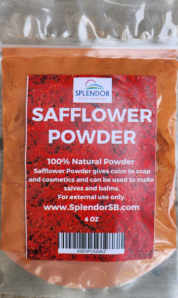 Splendor Safflower Powder (Carthamus Tinctorius) (4oz) - Add The Beneficial Properties of Safflower to Handmade Soap and Cosmetic Formulations.