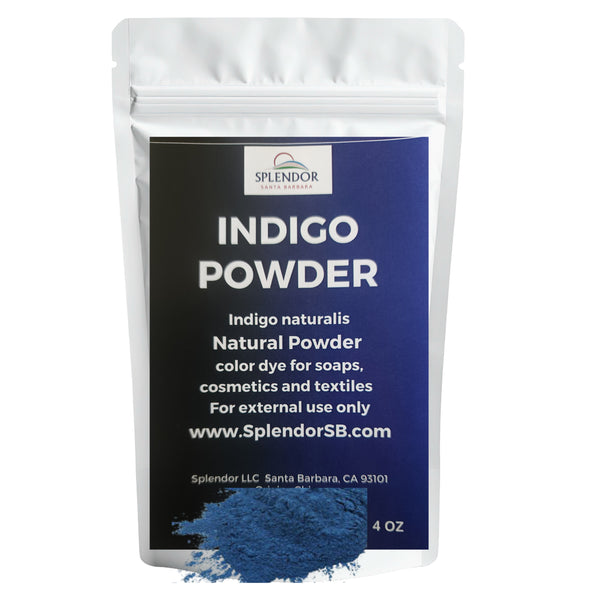 4 oz Indigo Powder, Blue Indigo Powder, Blue Vegetable Dye, Natural Blue SOAP Making Color, Eco Friendly Sustainable Soap Supplies, Vegetable Powder Dye - Splendor Santa Barbara