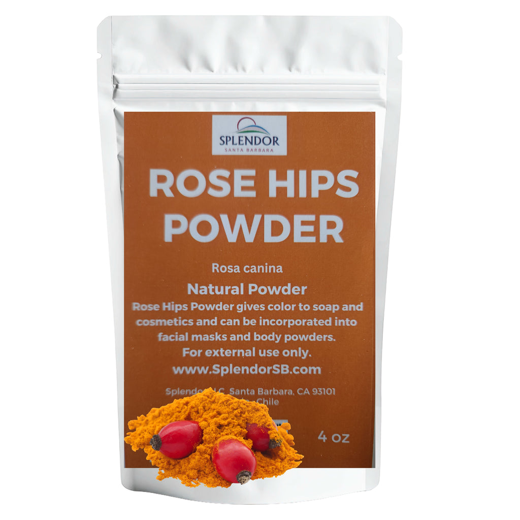 Rosehips Powder Soap Making Dye - Natural Colorant, Finely Ground, Pink-Orange, 4 oz - Splendor Santa Barbara