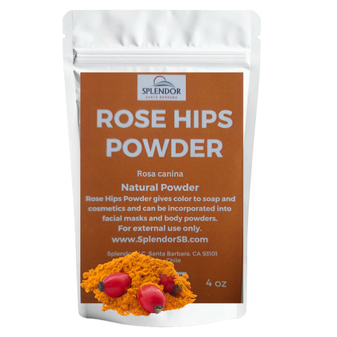 Rosehips Powder Soap Making Dye - Natural Colorant, Finely Ground, Pink-Orange, 4 oz - Splendor Santa Barbara
