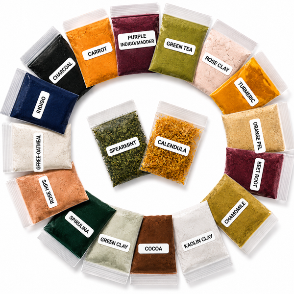 Natural Soap Colorant Set - Dye Pigment Powder Sampler Kit Variety Pack for Handmade Cosmetics Bath & Body Scrubs, Masks, Bath Bombs & More DIY - Splendor Santa Barbara