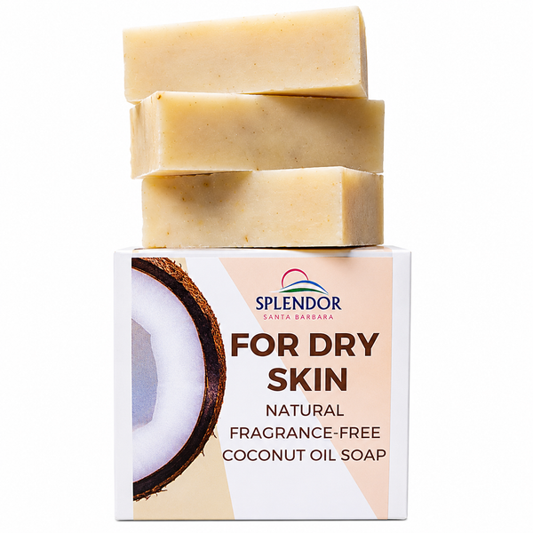 Moisturizing Natural Face & Body Bar Soap – Handmade, Vegan, Cold-Process, Unscented, Gentle Soap with Aloe & Calendula – Fragrance-Free, Sensitive Skin Safe, Mild Herbal Aroma (10.5 oz)