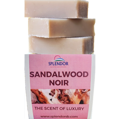Sandalwood Noir Bar Soap- Natural Bar Soap for Face and Body, Unisex Scent, Handmade, Vegan, Natural, Cold Process Soap.10.5 oz