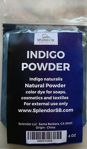4 oz Indigo Powder, Blue Indigo Powder, Blue Vegetable Dye, Natural Blue SOAP Making Color, Eco Friendly Sustainable Soap Supplies, Vegetable Powder Dye